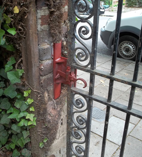 Old iron gate repair