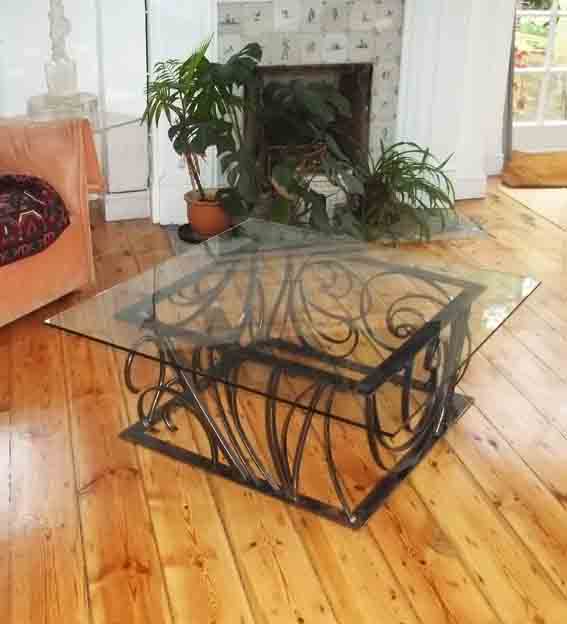 ornate metal coffee table