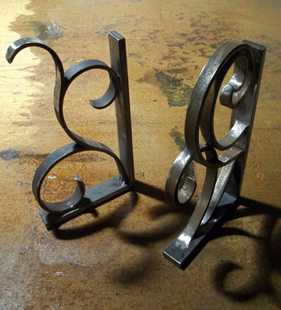 metal bookends