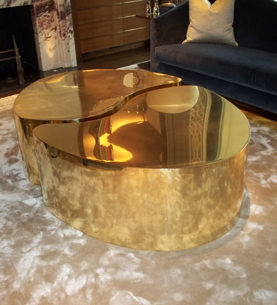 ying yang Brass Tables